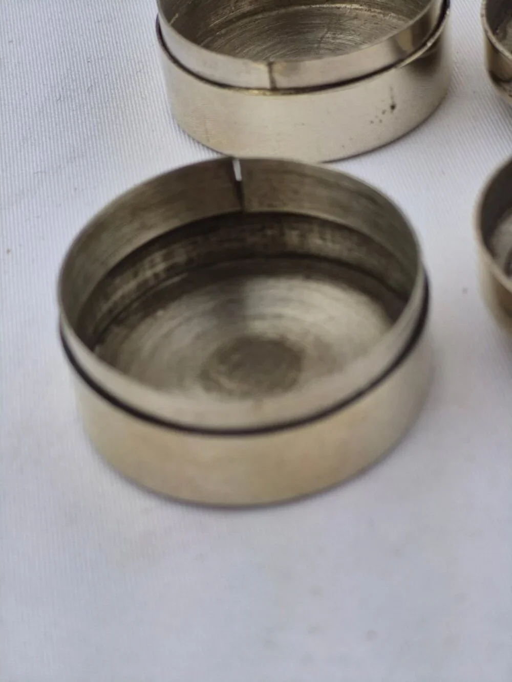 Vintage Brass Thailand Pill Box vintage silver